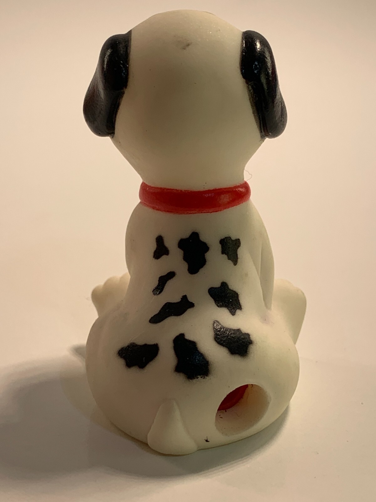 1980-90s Collectible Pencil Sharpener Pound Puppies White Dalmatian Dog B8