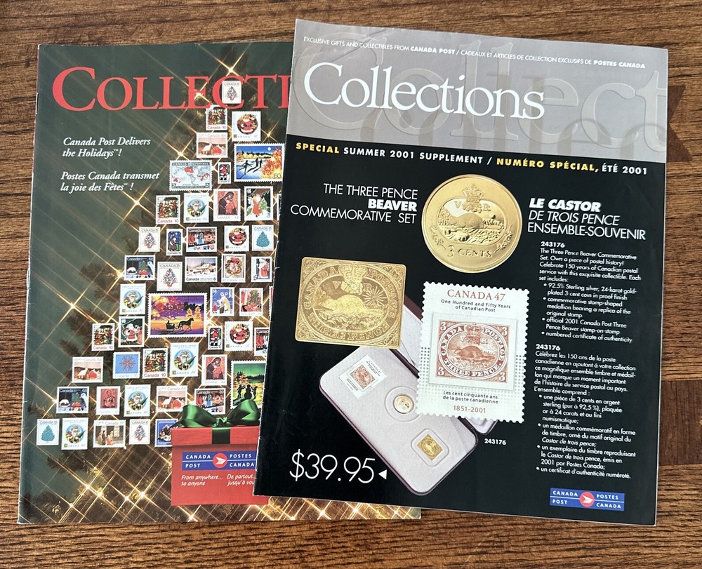 2001 Canada POST PHILATELIC COLLECTIONS STAMPS MAGAZINE Lot H870