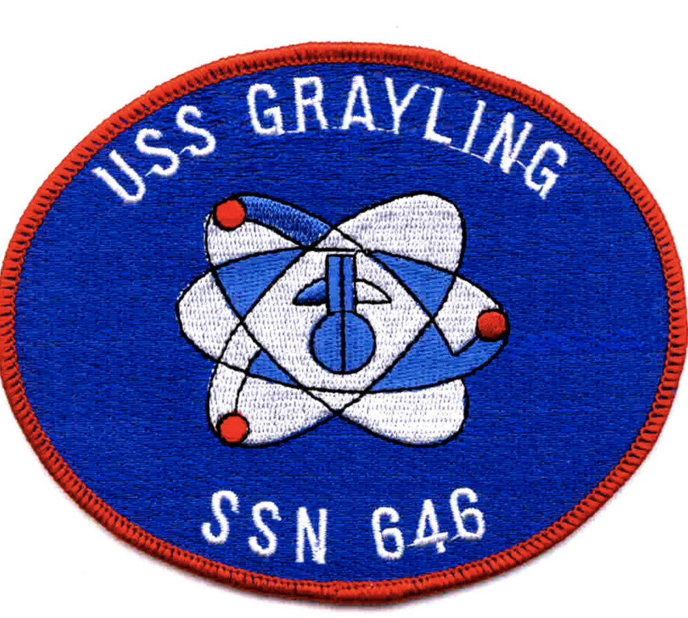 4.5" NAVY USS GRAYLING SSN-646 EMBROIDERED PATCH