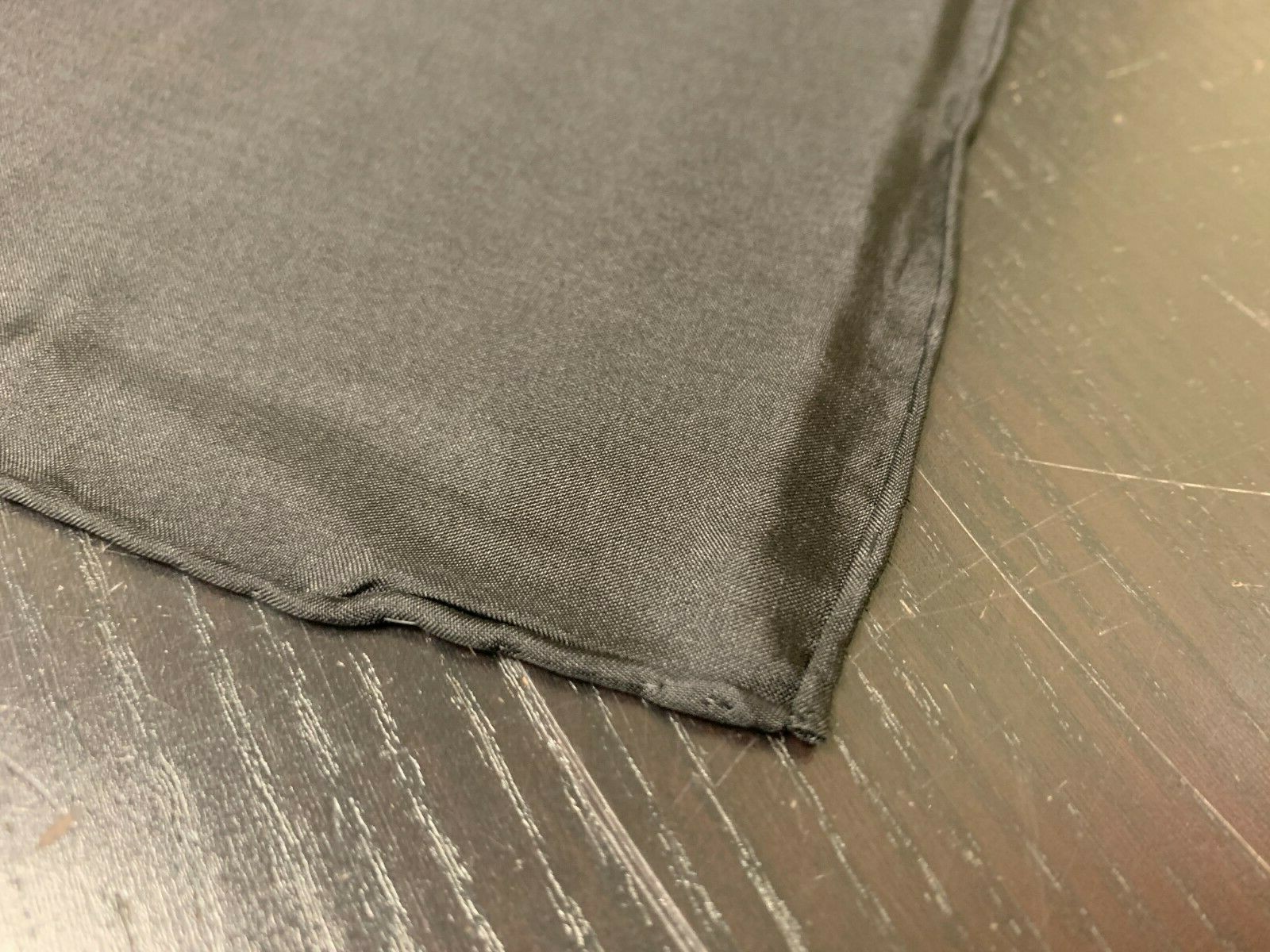 18th Century, Rev War Man's Black 100% Silk Neckerchief Cravat - 11" X 60" - NEW