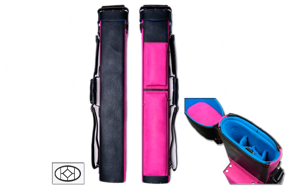 Delta 2x5 PINK TRANSFORMERS Case - Memory Foam - JB NO Case - Leather Cue Case
