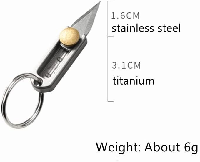 EDC Titanium Metal Alloy Light Weight Mini Little Tiny Small Wallet Button Push