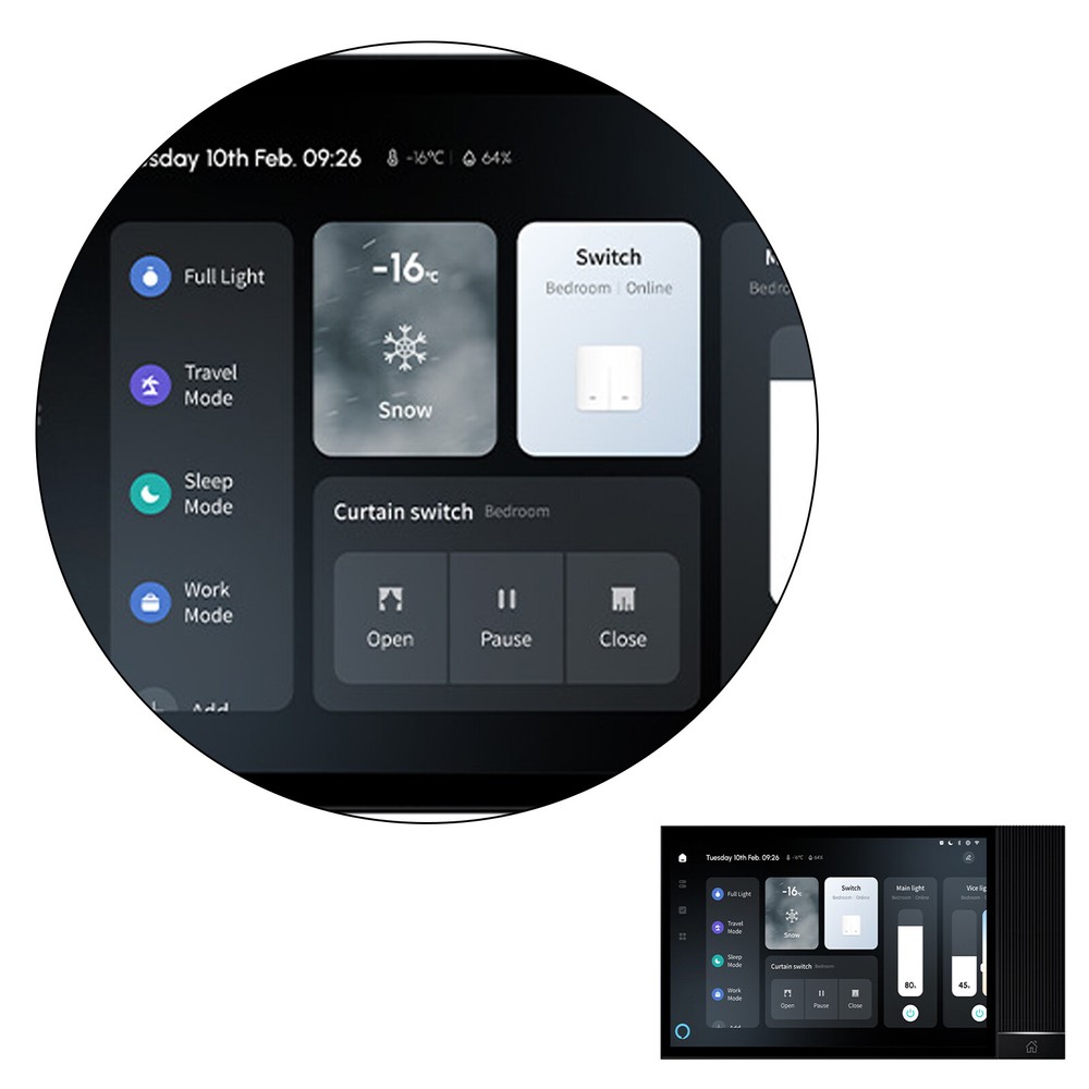 Tuya Wifi Control Panel Smart Home System ZigBee Gateway Bluetooth Music PlayeO4