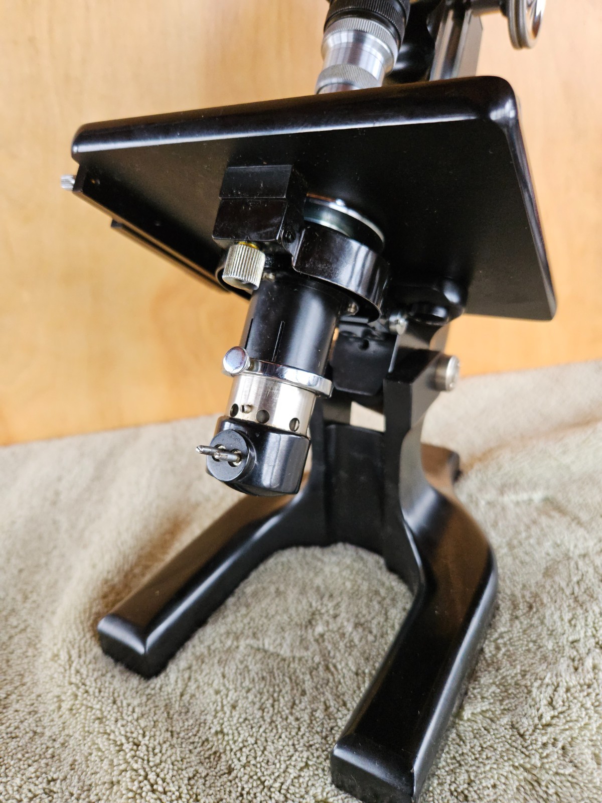 Spencer Lens Co Dedicated Darkfield Microscope Serial No 151187 Rhodium Plated!