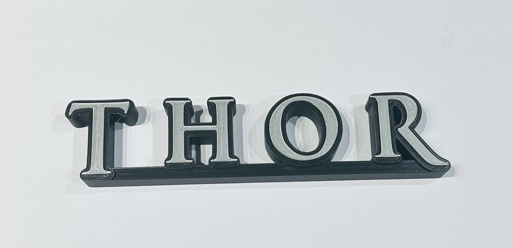 Decorative Thor Marvel 3D logo Sign Display Pops Self Standing