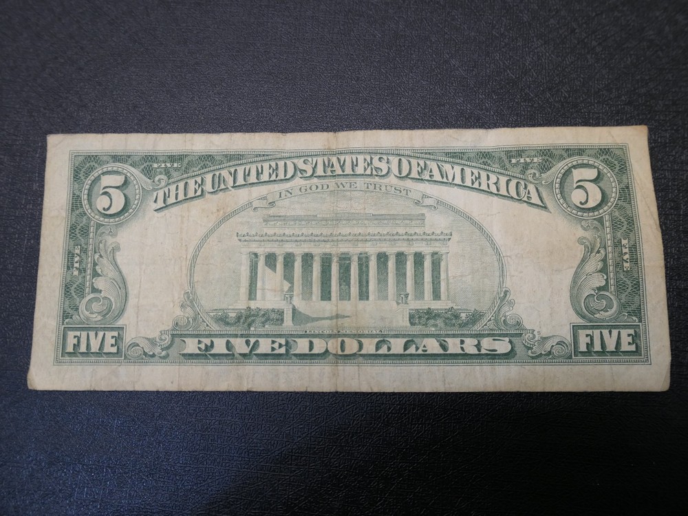 1963 $5 Dollar Red Seal