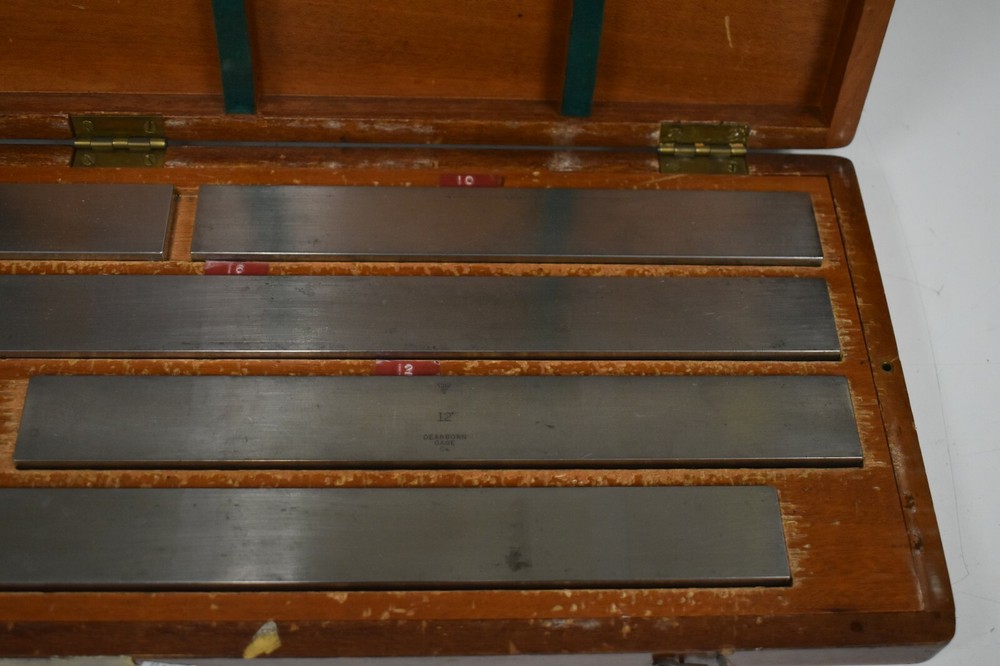 Dearborn Gage 5-20" Rectangular Steel Large/Long Gage Block Set - NN41