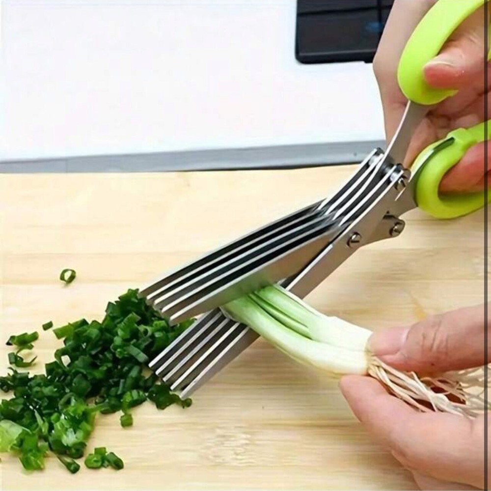 5-Layer Multi-Functional Stainless Steel Kitchen Scissors