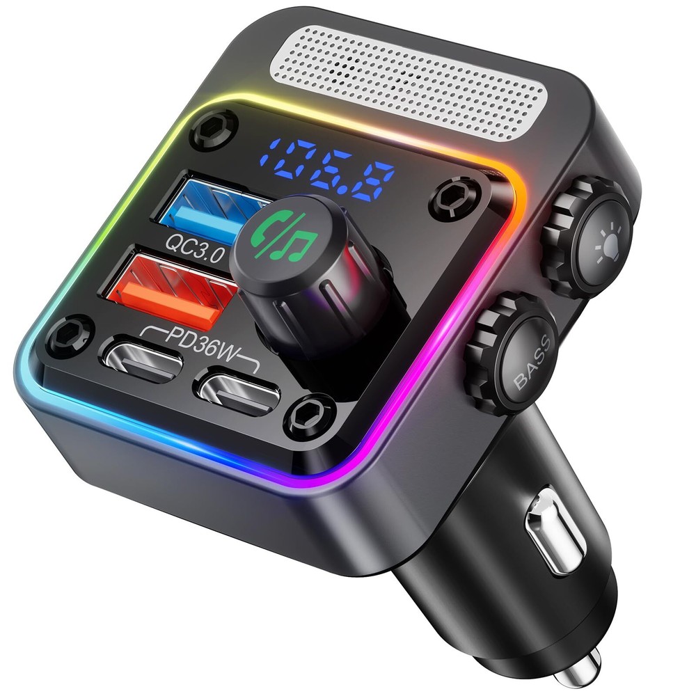 Cargador De Carro Para Celulares Con Blutu Bluetooth Musica Radio FM Llamadas