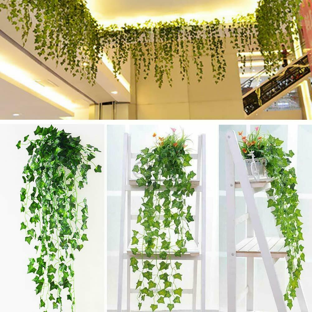 6 PACK 6.5 Ft Artificial Hanging Garland Ivy Leaves Plants Vines Home Decor USA