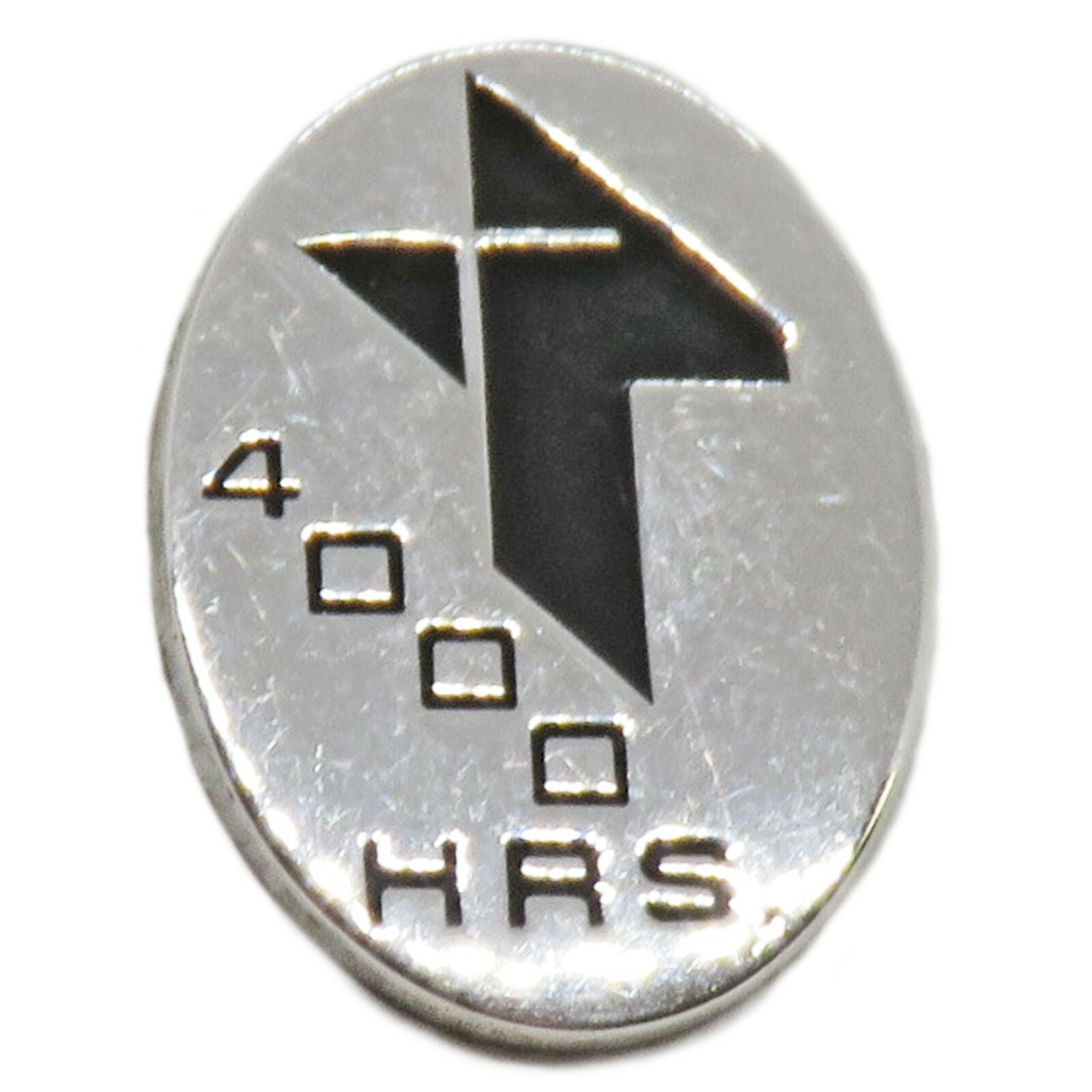 4000 Hours Sterling Silver Cross Pin