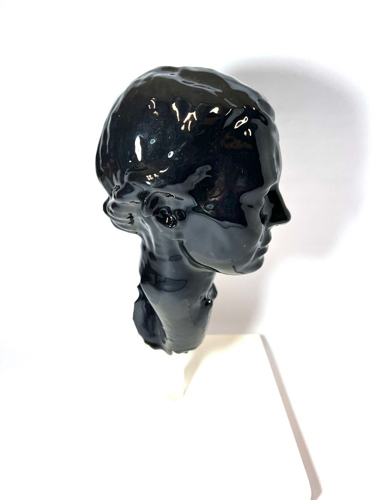 JOSEPH MARR LICORICE LAURA HEAD SCULPTURE