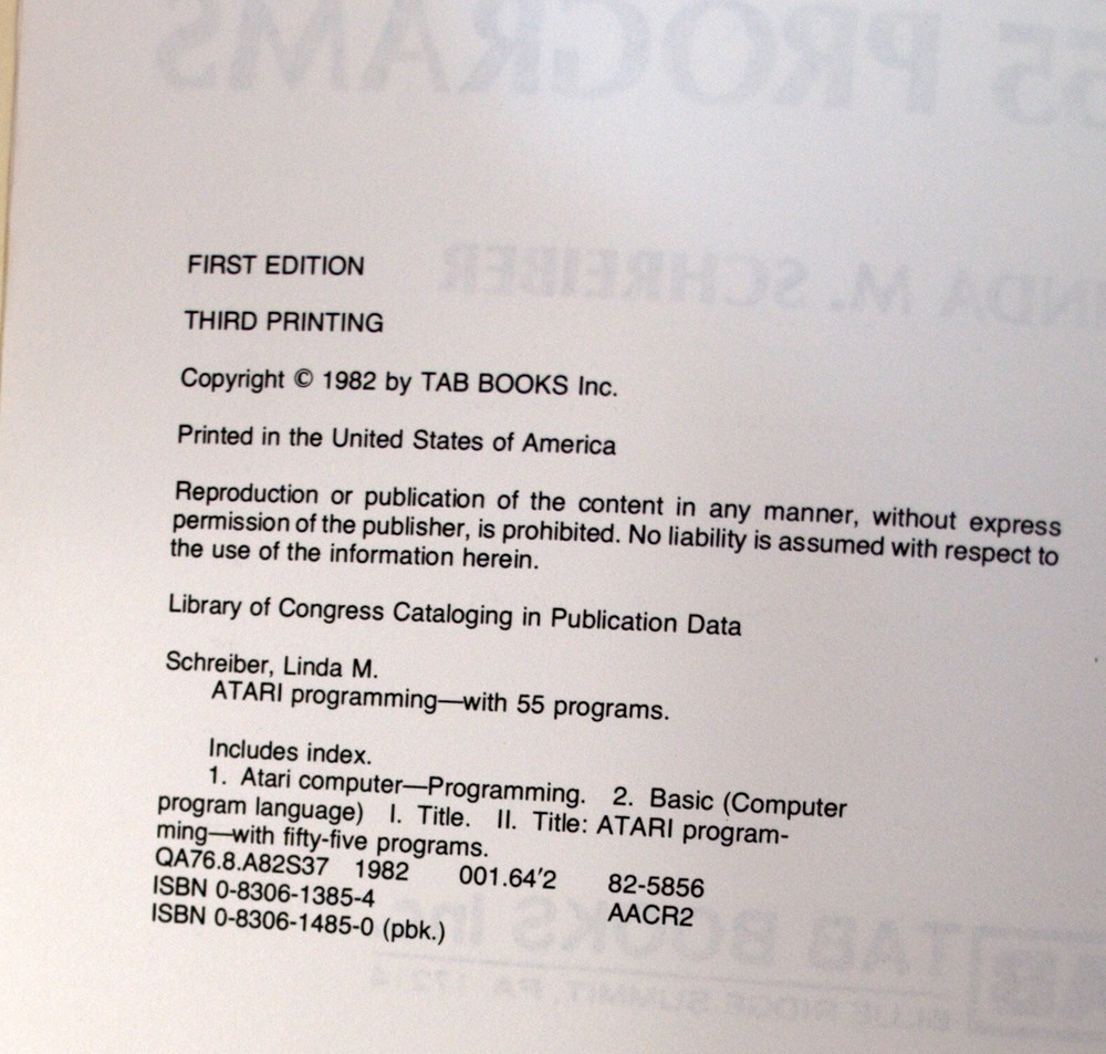 ATARI Programming with 55 Programs