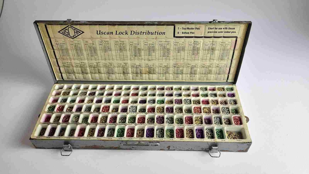 Uscan Locksmith Pin Kit Color Coded