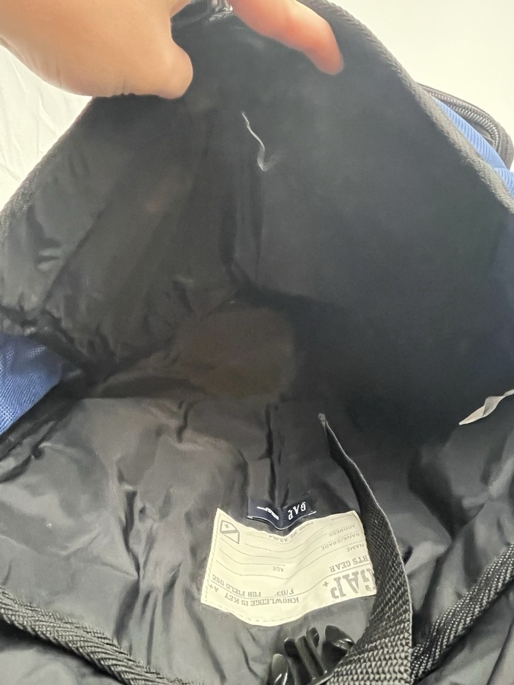 Gap Y2k Blue/Black Utilty Bag With Multiple Compartments