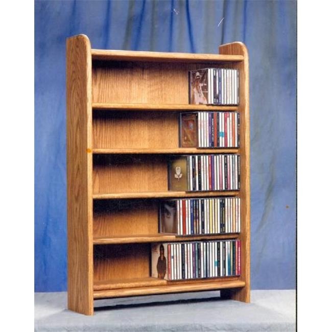Wood Shed 502 Solid Oak 5 Shelf CD Cabinet