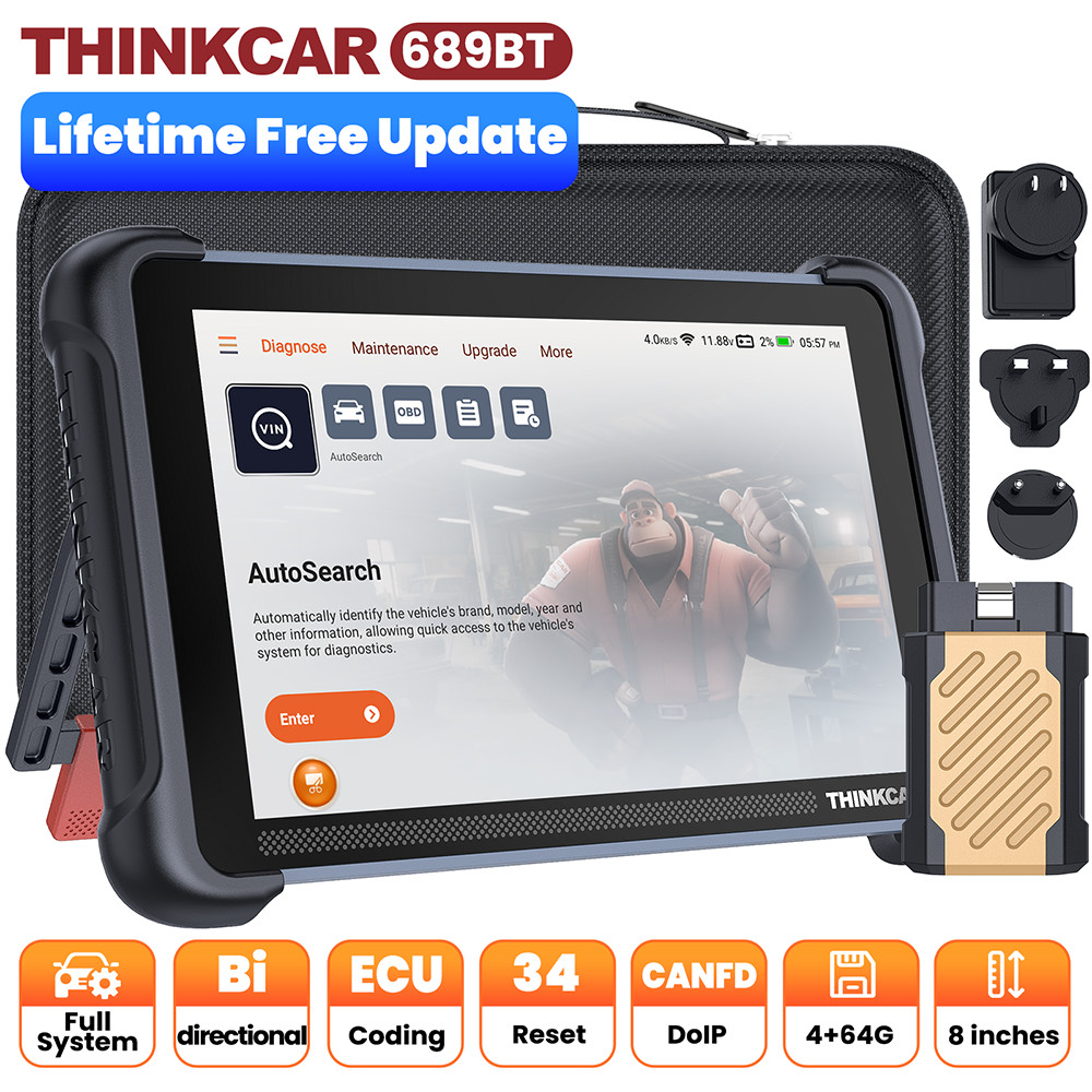 🔥ThinkScan 689BT OBD2 Scanner Full System Car Diagnostic Scan Tool K!ey Program
