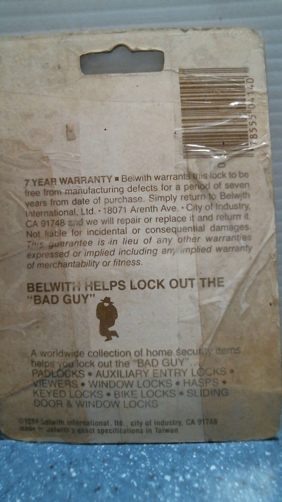 Belwith 2" Solid Brass Padlock (4140) FS