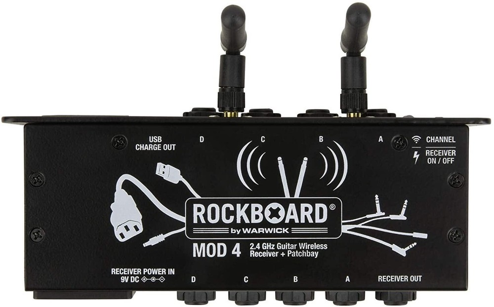 Rockboard MOD 4 Patch Bay Wireless System (with XVive U2 transmitter)