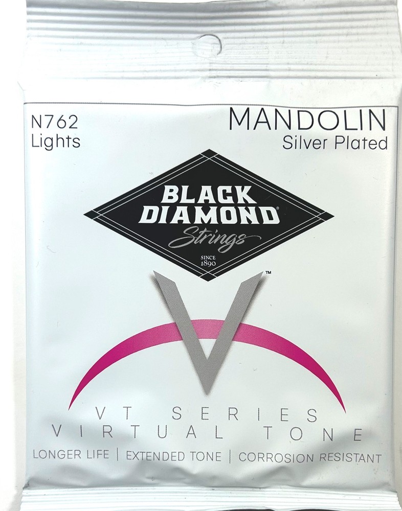 Black Diamond Mandolin Strings 5 Sets Silver Wound Loop End .0095-.035