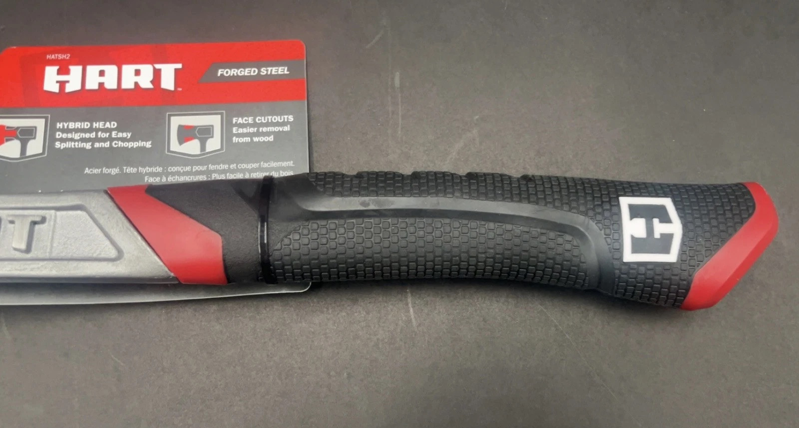 HART 14 Inch Forged Steel Hatchet with Face Cutouts