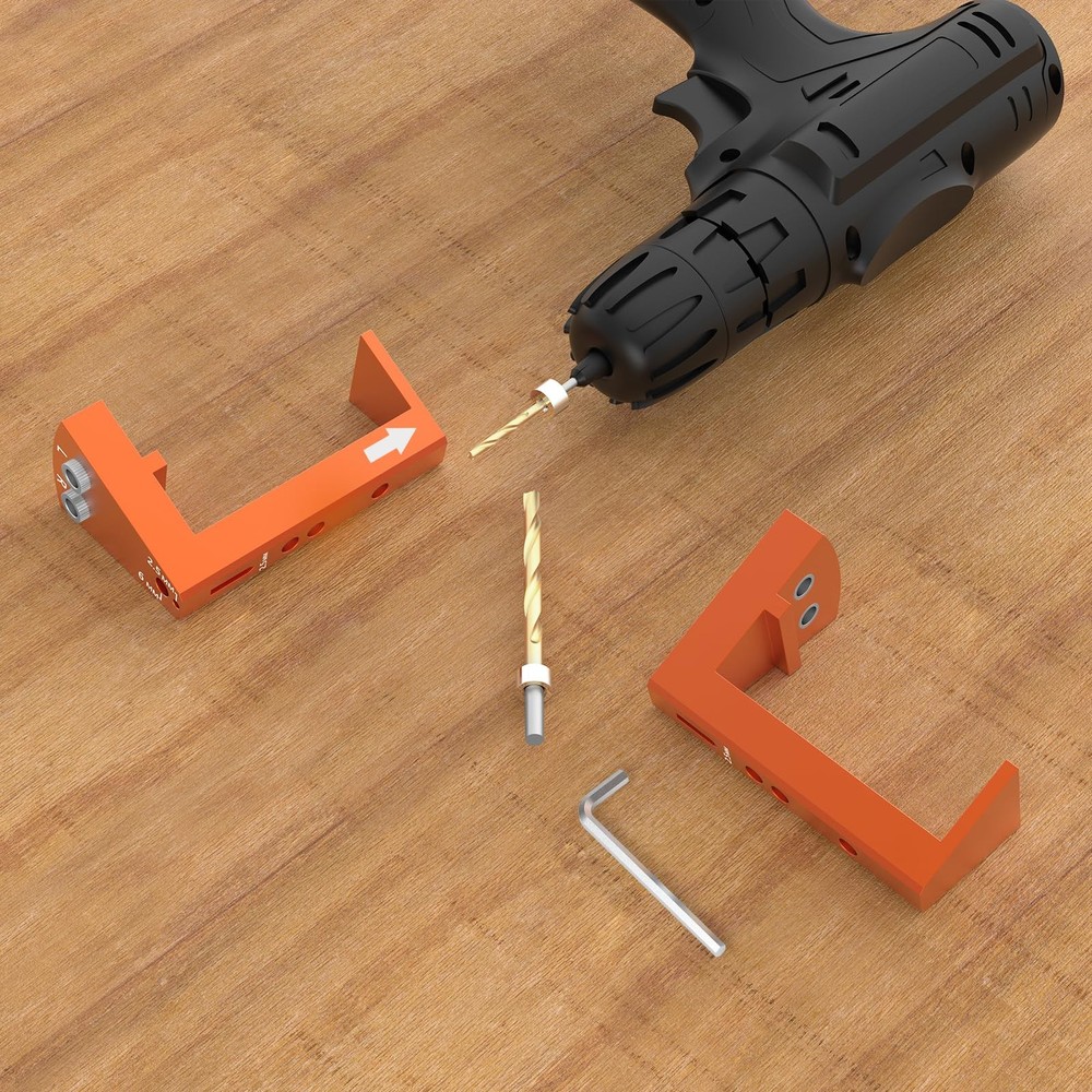 Undermount Drilling Guide - Durable Aluminum Drill Angle Guide w/Steel Insert...