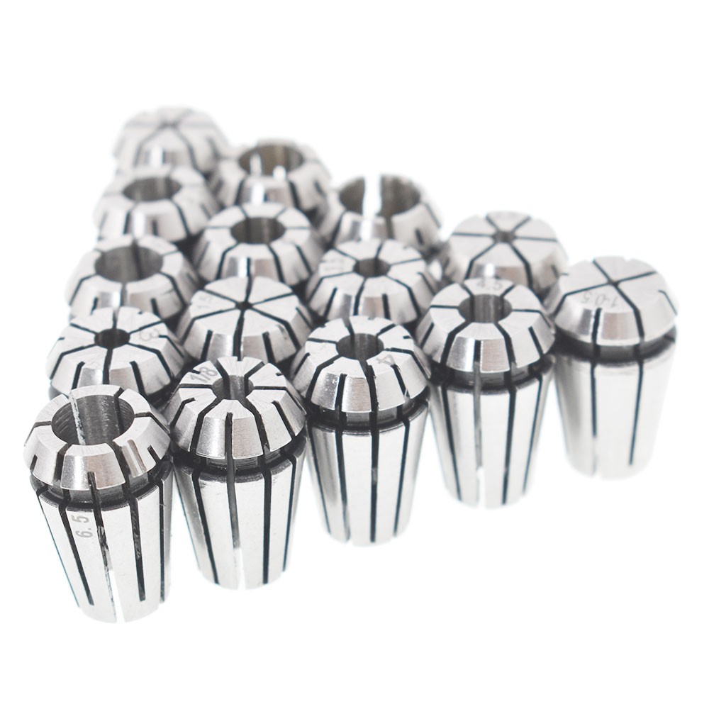 ER11 Spring Collet Set CNC Super Precision For Milling Tool NEW 15Pcs