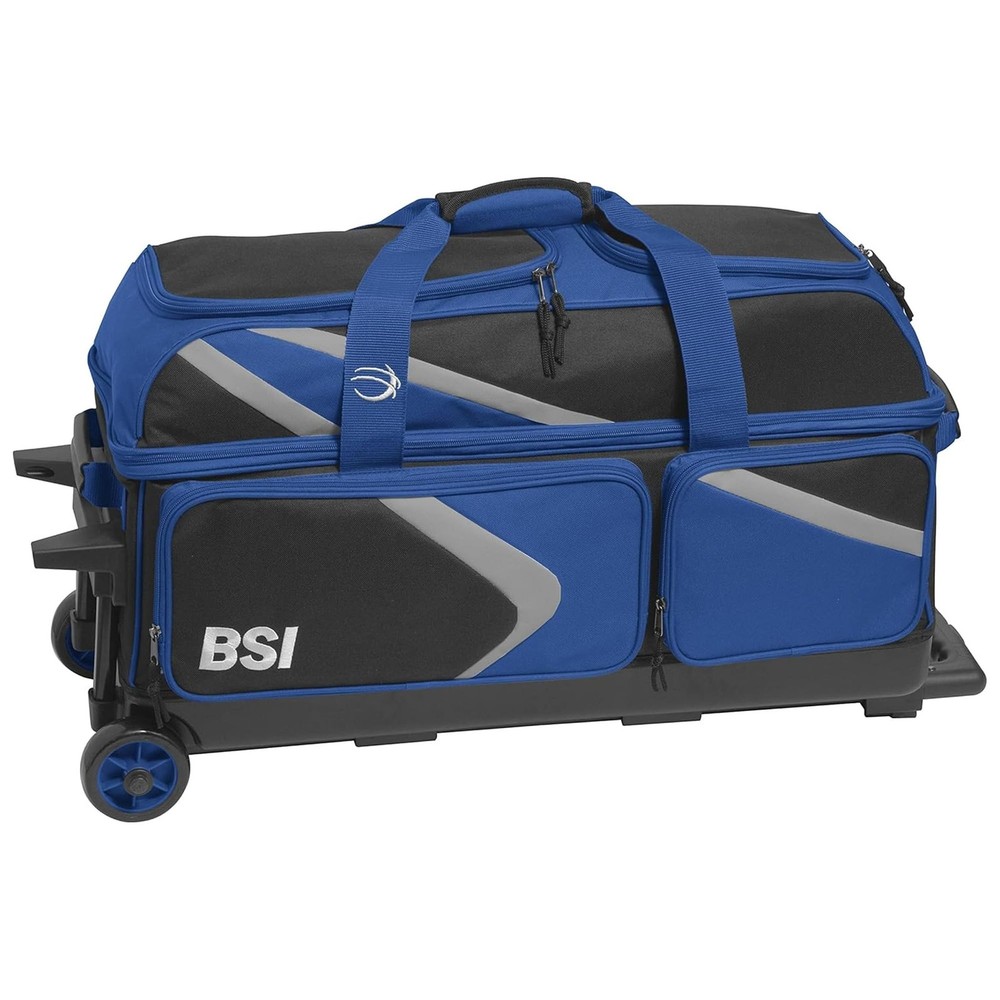 BSI Dash Roller Bowling Bag with Smooth Rolling Wheels, Padded Ball Compartme...