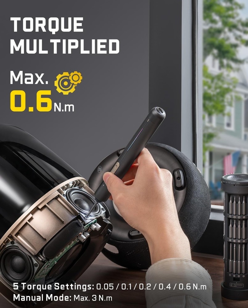 E2 Mini Electric Screwdriver Cordless Set 50 Bits for PC Laptop Camera