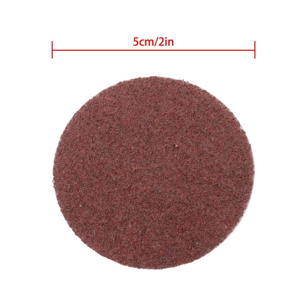 150 Pcs 2" 80 Grit Roll Lock Die Grinder Sanding Discs Medium Torque Sand Discs