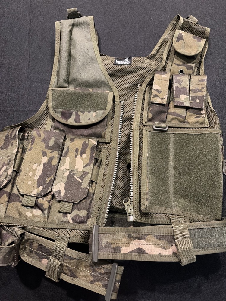 LANCER TACTICAL FULL ZIP ADJUSTABLE ONE SIZE AIRSOFT COMBAT UTILITY RETAIL $300