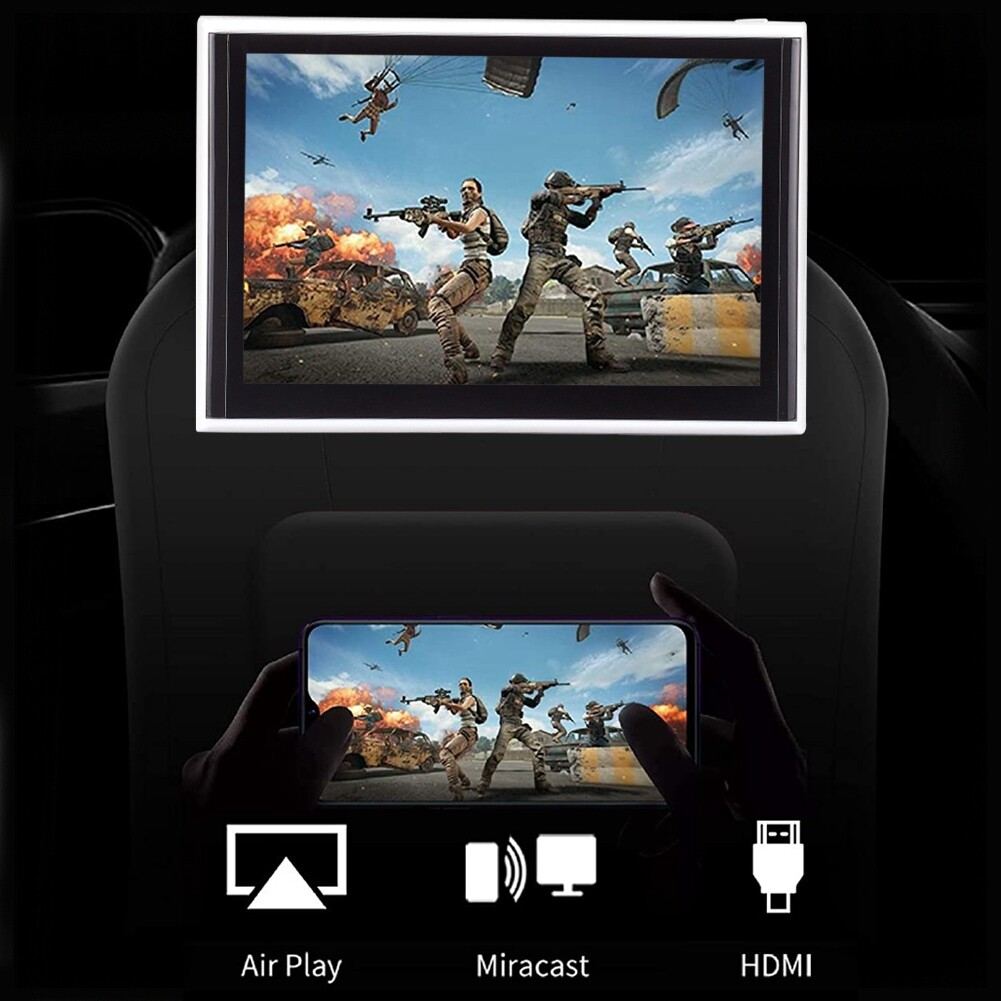 13.3in Android 9.0 Headrest Monitor Video Player Car TV Touch Screen WiFi//USB