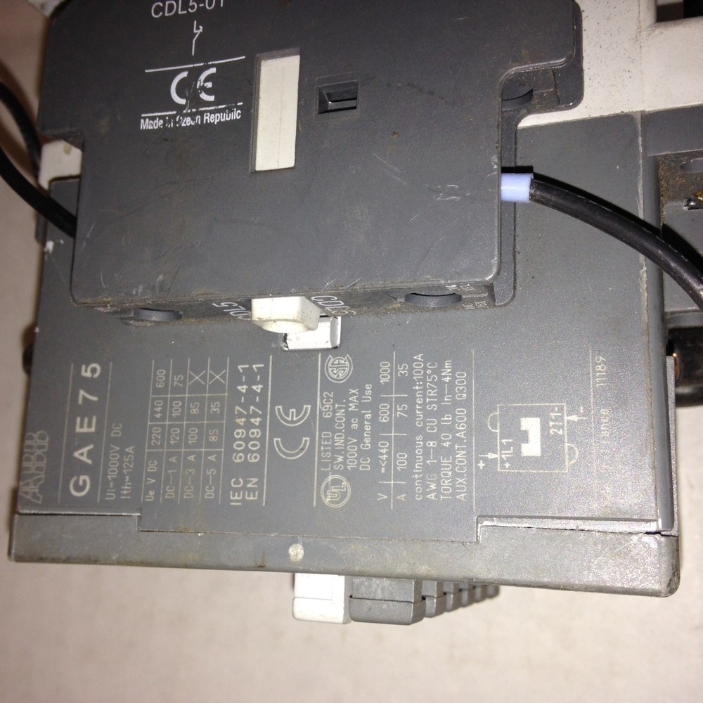 GAE75-10 ABB Contactor 24VDC Coil