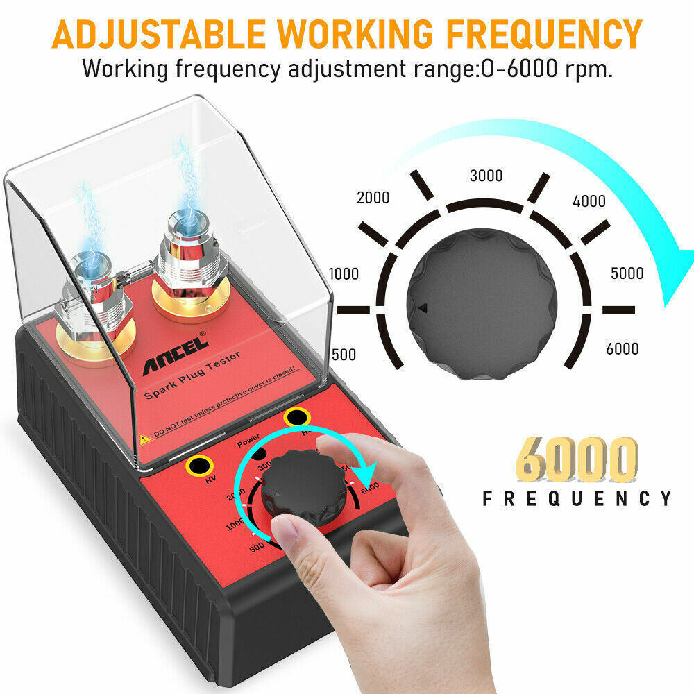 ANCEL SPT101 Ignition Analyzer Car Spark Plug Tester Dual Hole Diagnostic Tool