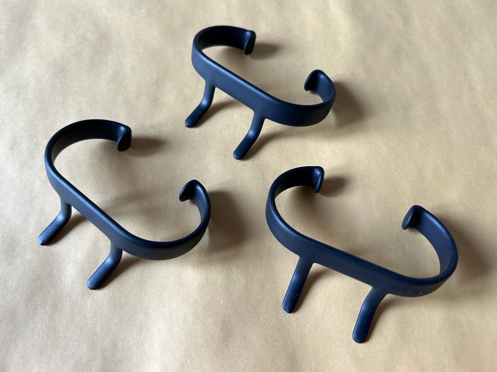 3x Brackets Black for Watch - 3x Support - Stand Exposant Display