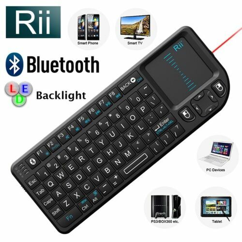 NEW Rii X1 Mini Keyboard Touchpad PC Smart TV Android TV (Bluetooth/ 2.4 Ghz)