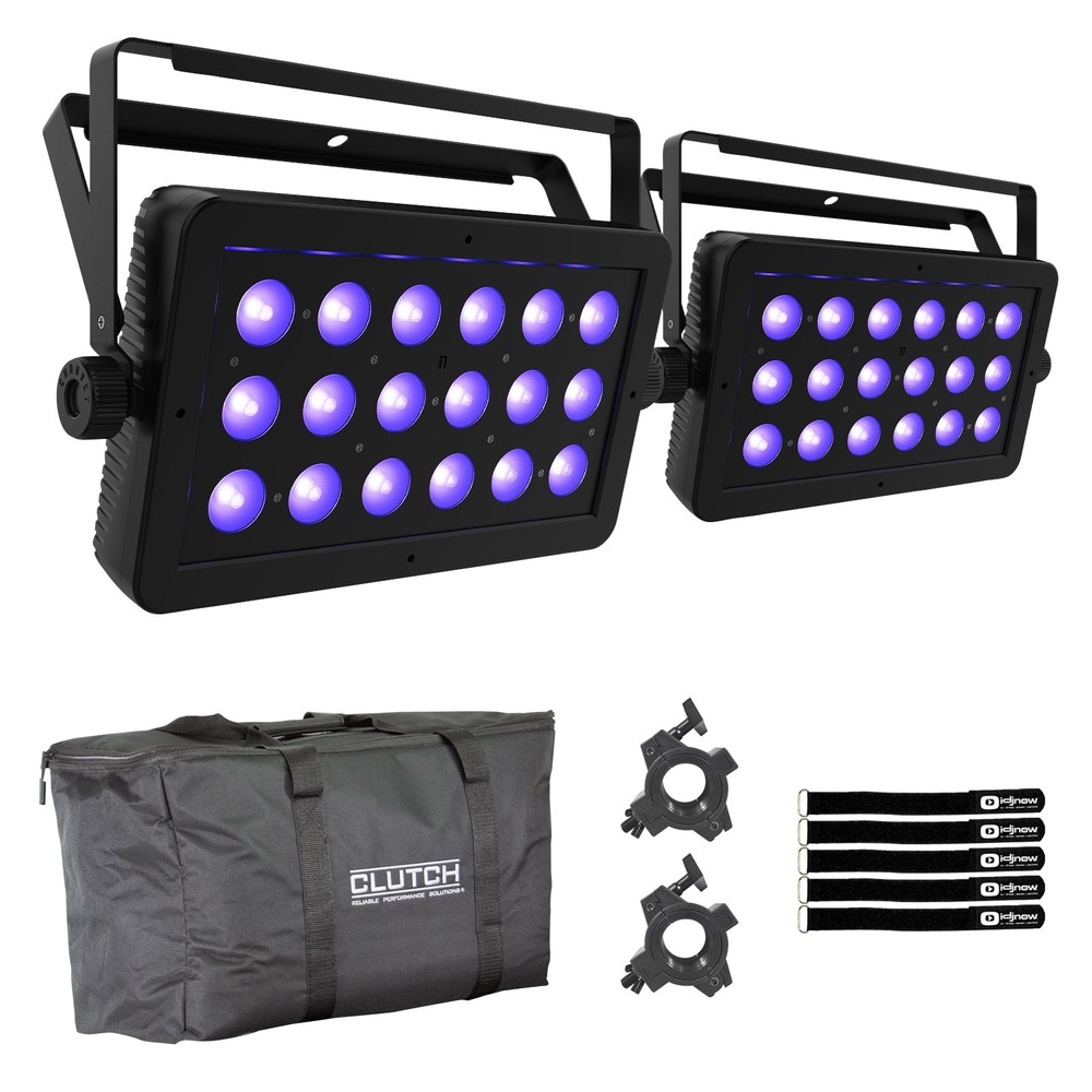 Chauvet DJ LED Shadow 2 ILS Blacklight Panel Wash 2-Pack with Bag