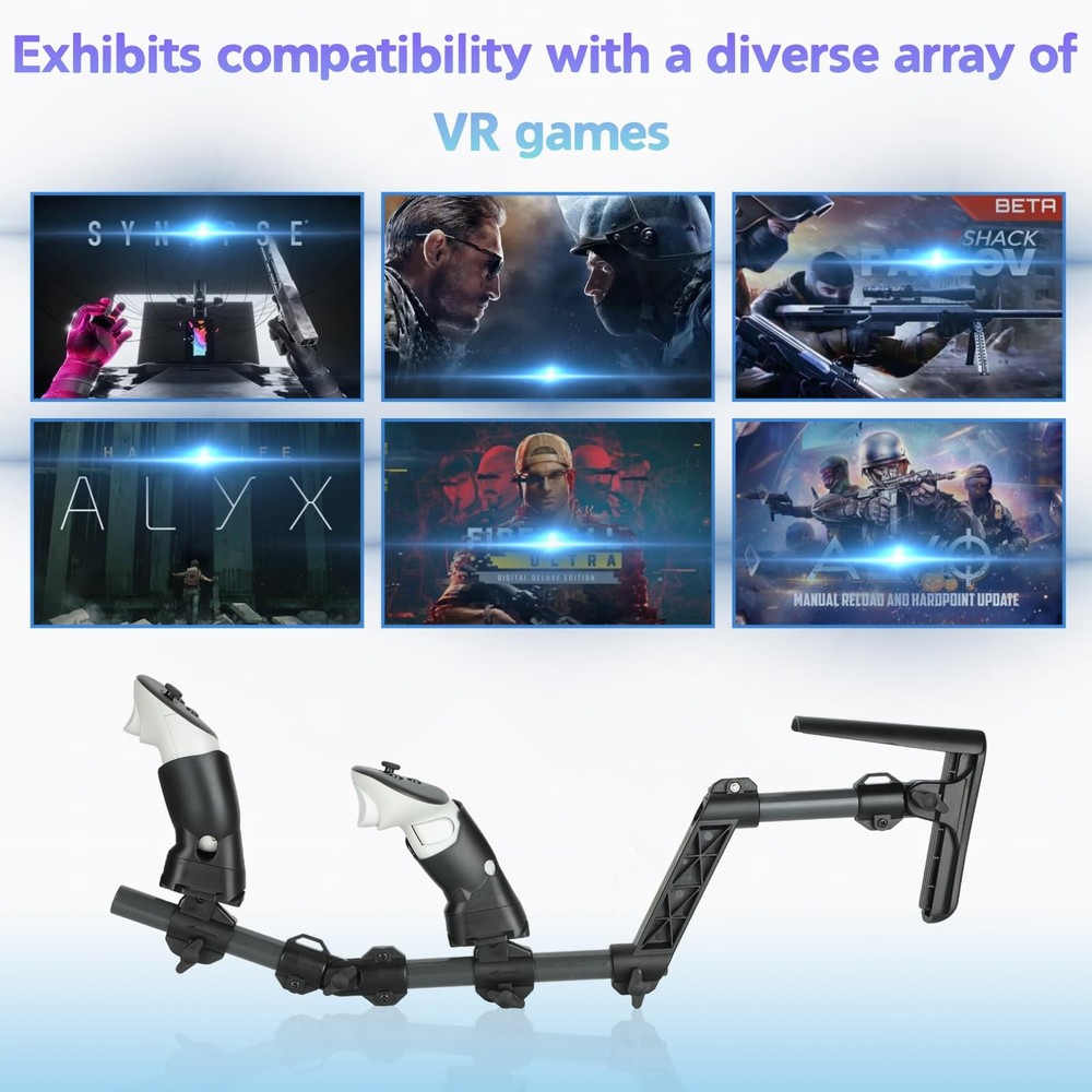 Stock Meta Quest 3 with VR Controller Grips for Enhanced Stability and Control