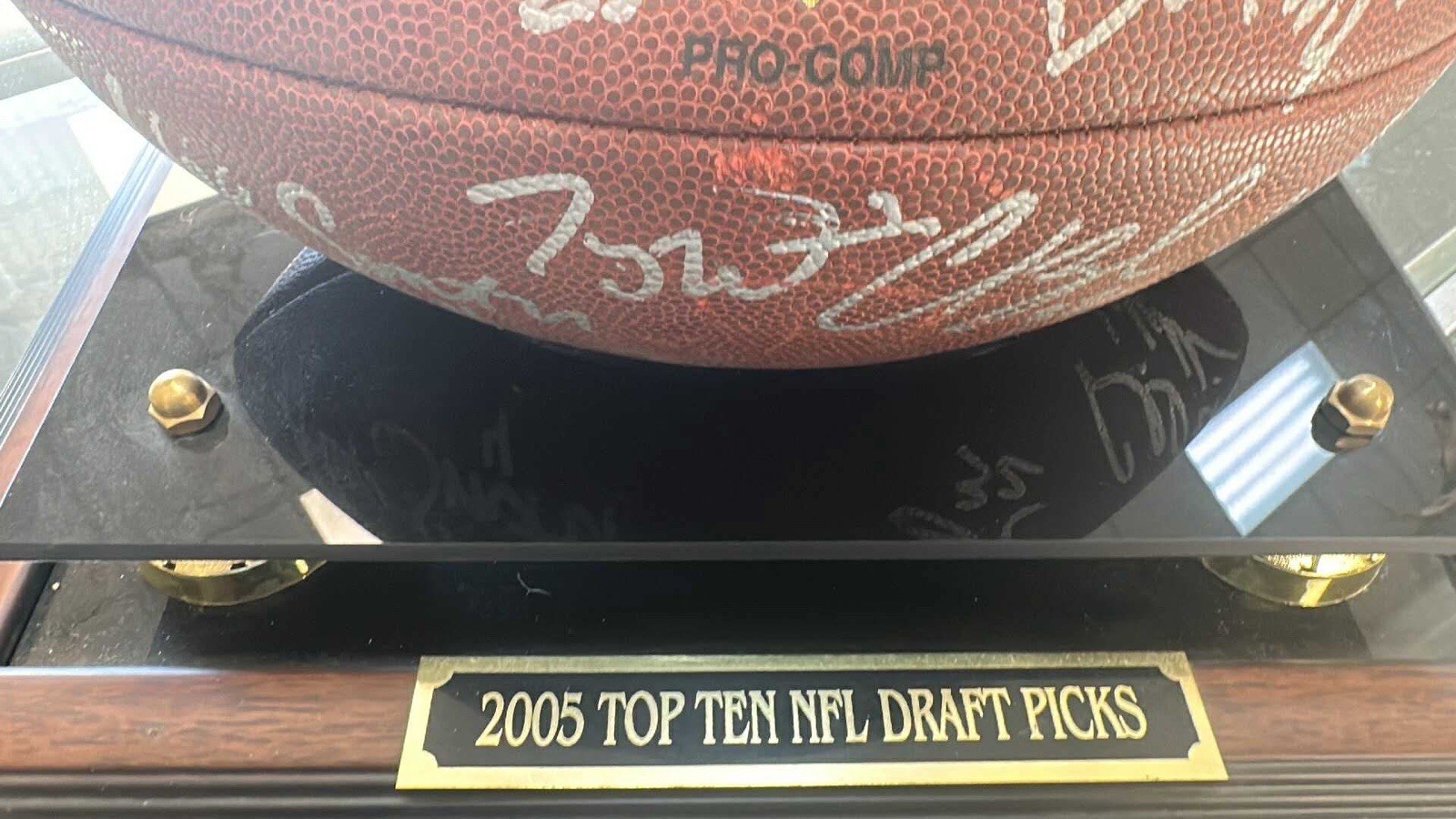 2005 Top 10 NFL Draft Picks Autographed Football