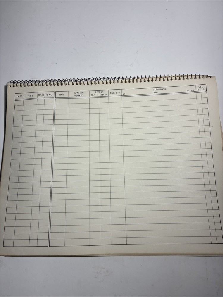 ARRL 1985 Ham Radio Log Book