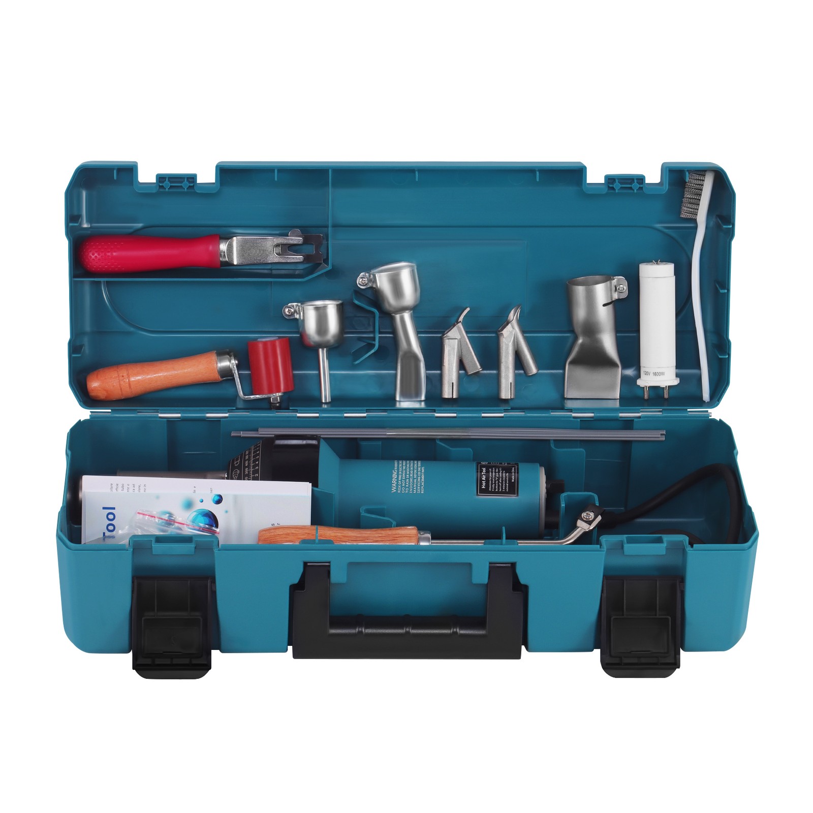 Hot Air Plastic Welder 1600W PVC TPO Vinyl Heat Gun Torch Accessories Set