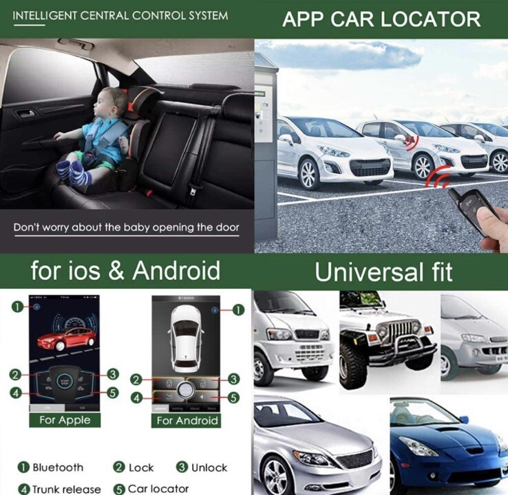 Universal Car Remote Starter Keyless Entry Open Box