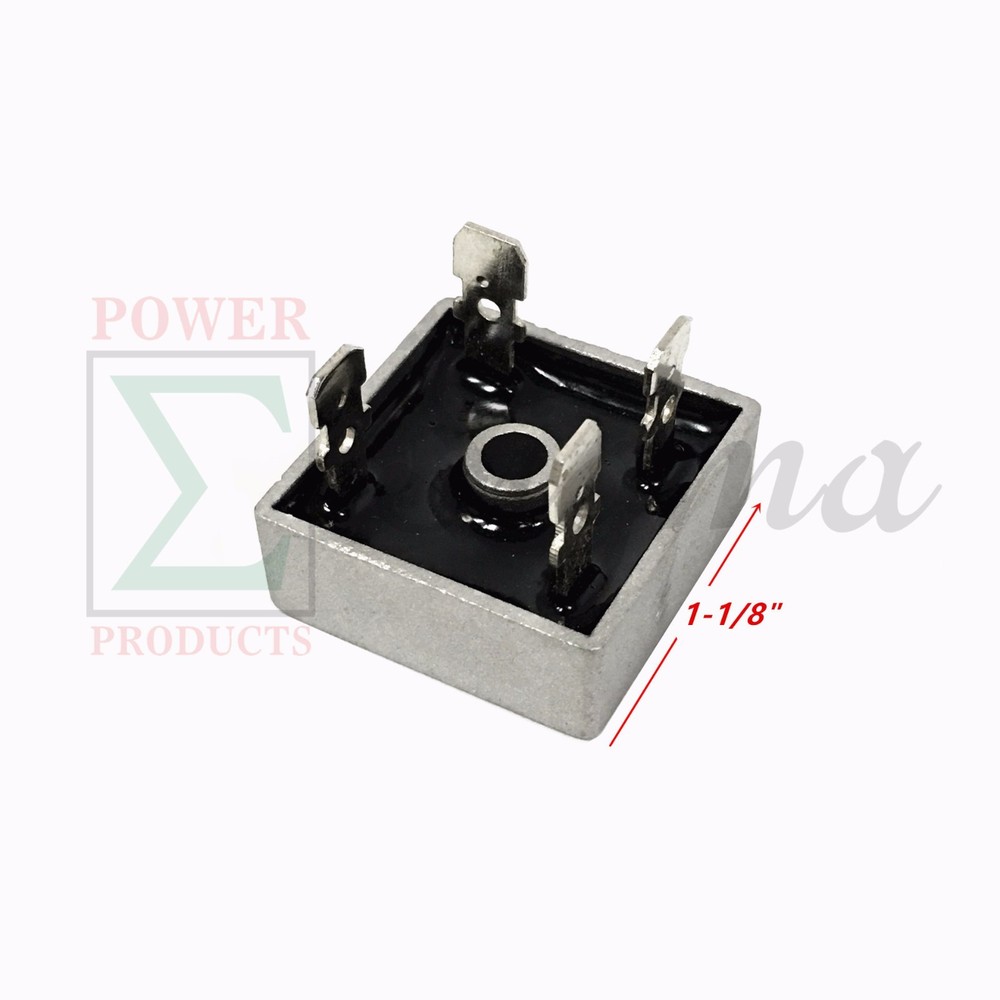 2 PCS KBPC3510 35A 1000V Single Phase Square Diode Bridge Rectifier Metal Case