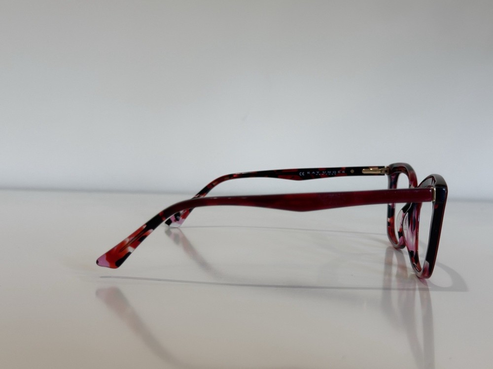 Kay Unger K237 Rectangle Red Eyeglasses Frame Only 55-16-145