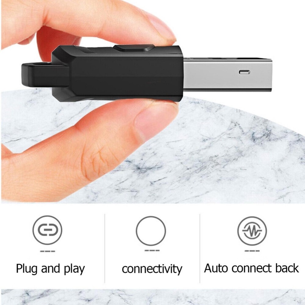Bluetooth 5.0 Audio Transmitter Wireless Receiver For PS5 PS4 PC USB Dongle