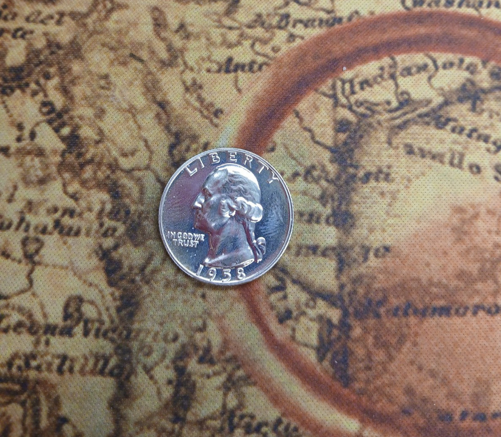 Silver 90% 1958 Proof Washington Quarter TP-0644