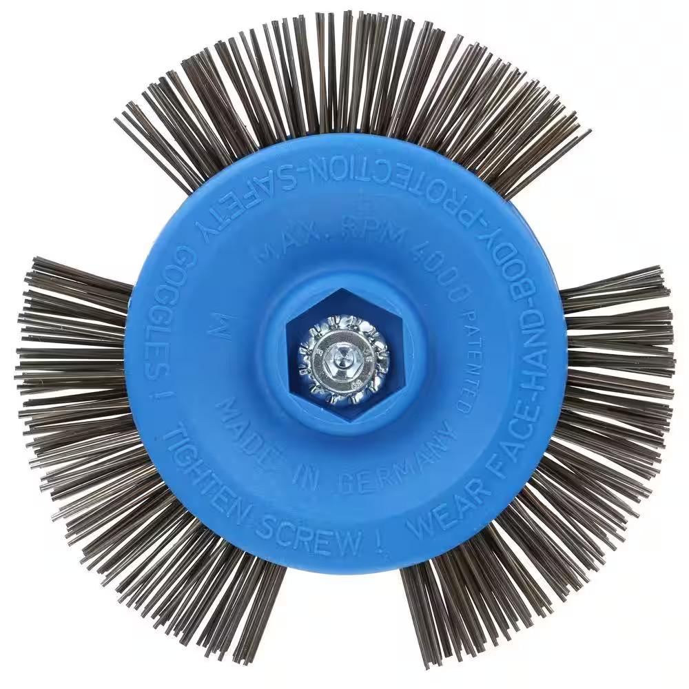 4 In. Drill Mount Quick-Strip Wire Brush