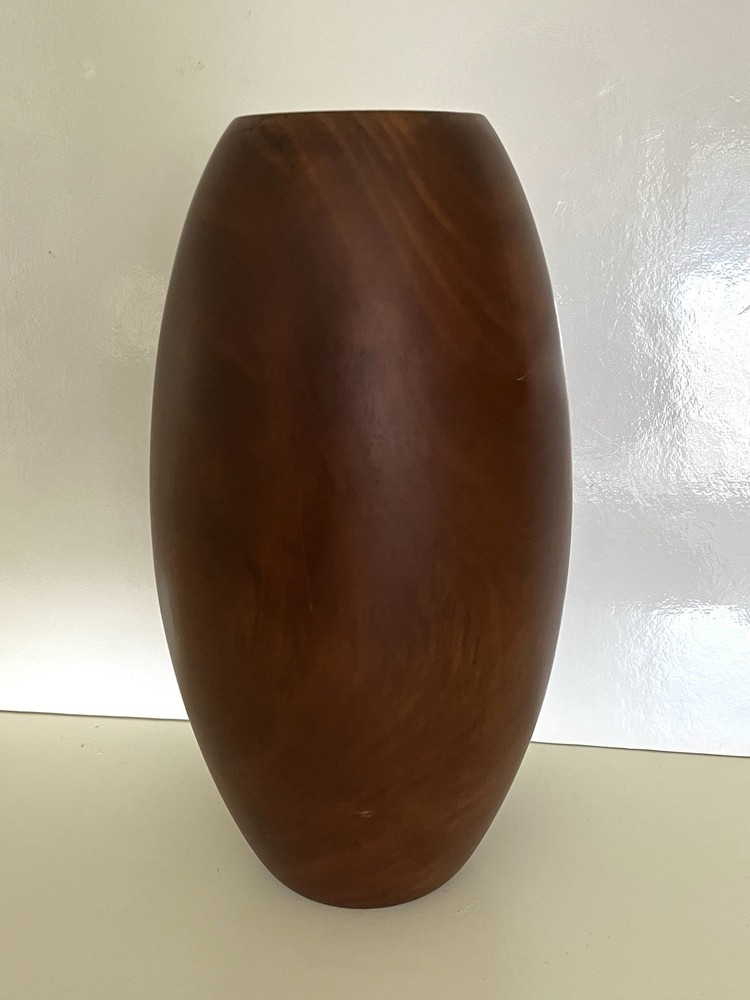 Tall Wooden Vase