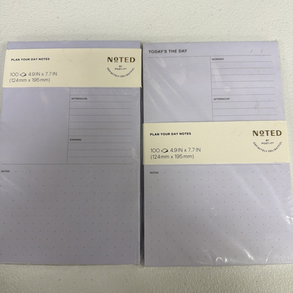 Noted - Weekly/Daily Plan Notepads (2-PACK)