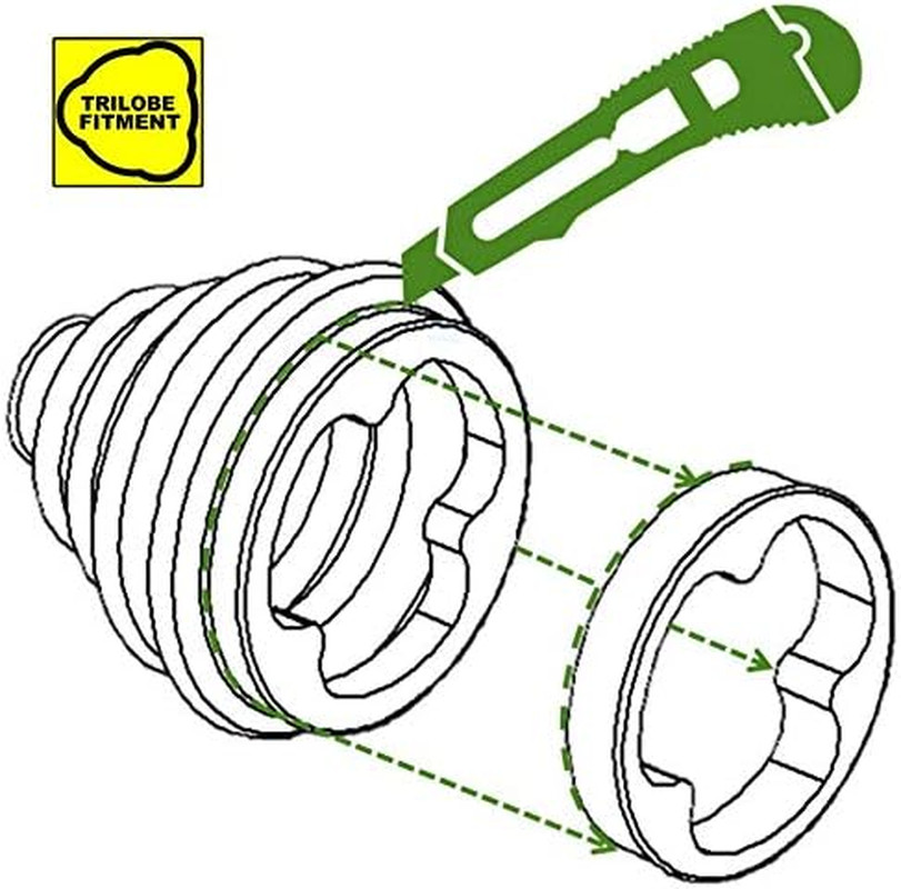 CVS18 Universal Split Constant Velocity Joint Gaiter Boot Replacement Kit...